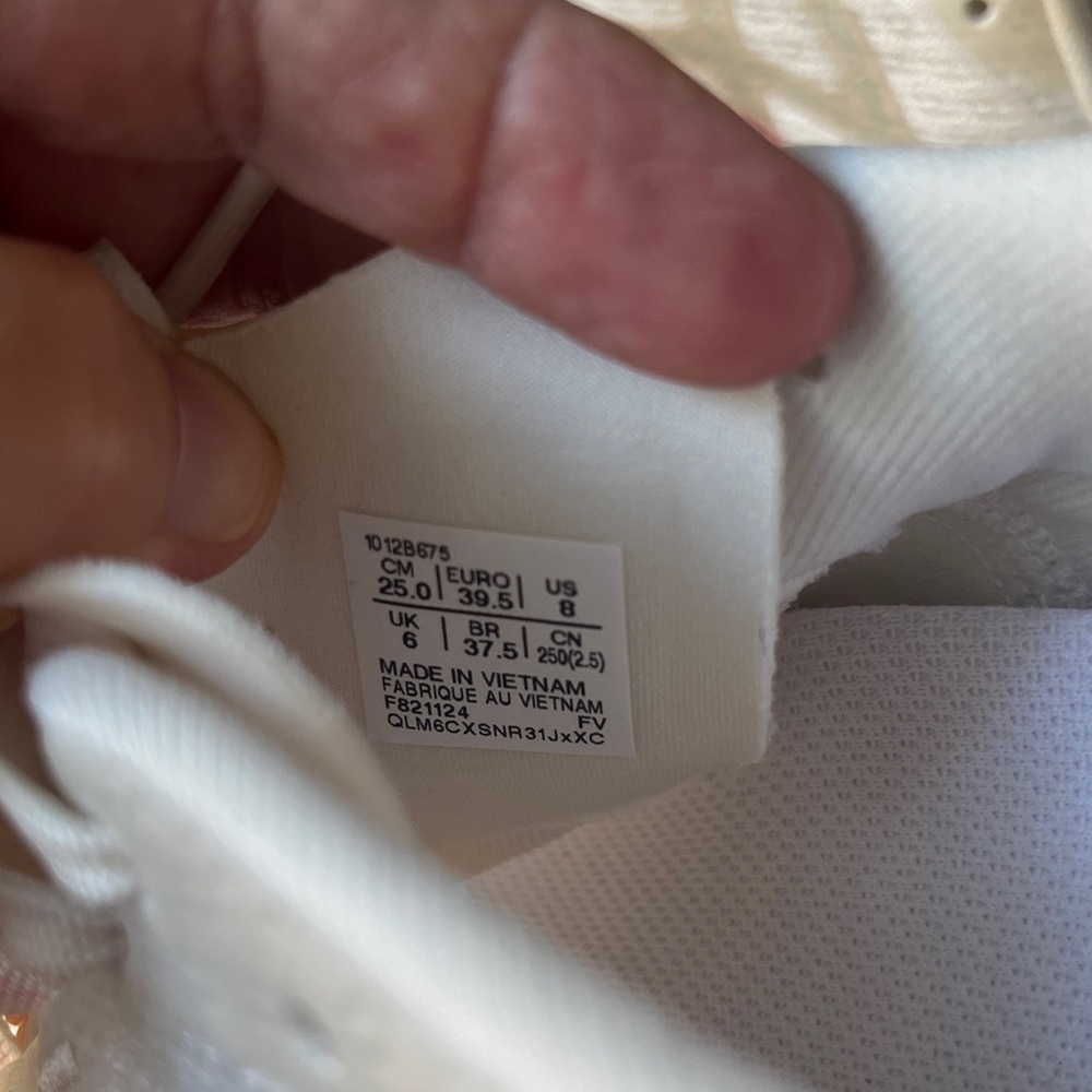 Asics White and Pink Athletic Sneakers - Picture 7 of 7